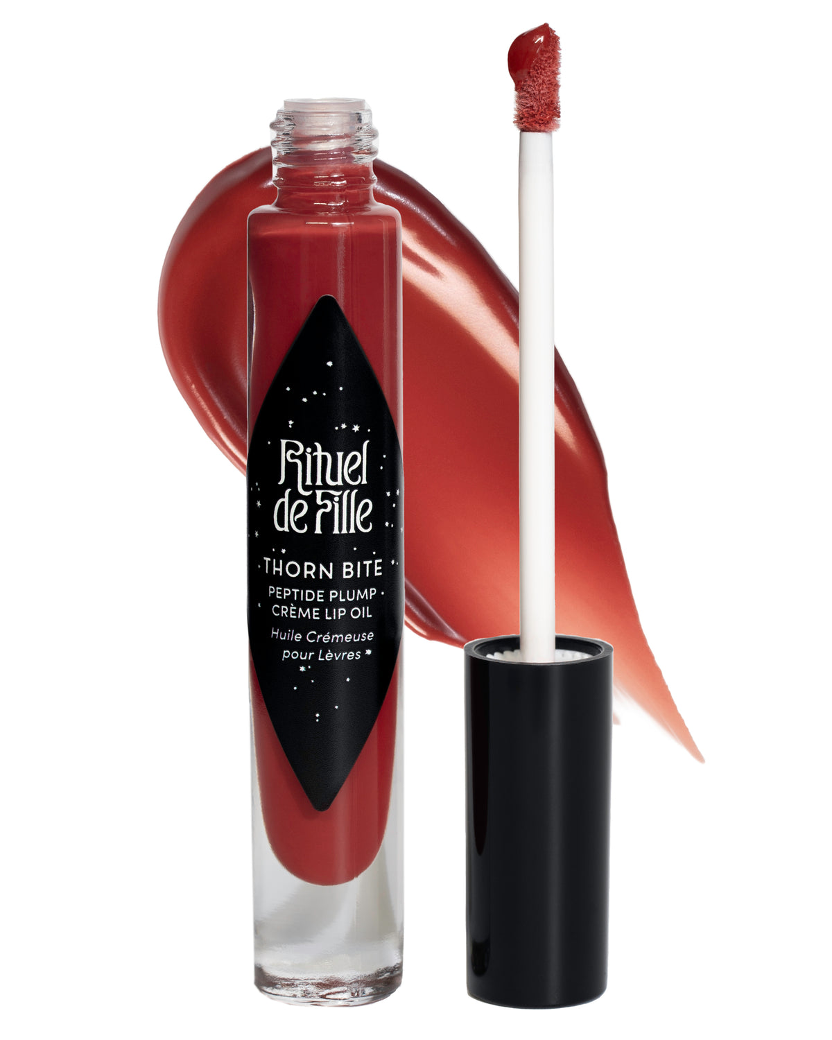 Rose Pinch | Thorn Bite Peptide Plump Creme Lip Oil - Rituel de Fille
